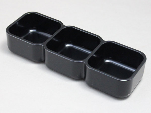 3点スマート珍味入 黒